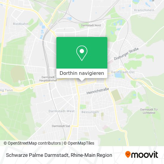 Schwarze Palme Darmstadt Karte