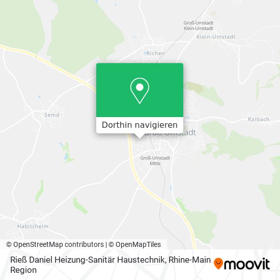 Rieß Daniel Heizung-Sanitär Haustechnik Karte