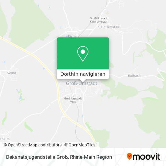 Dekanatsjugendstelle Groß Karte