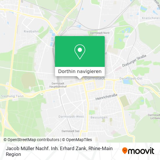 Jacob Müller Nachf. Inh. Erhard Zank Karte