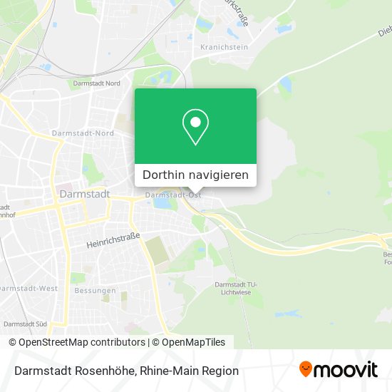 Darmstadt Rosenhöhe Karte