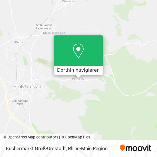 Büchermarkt Groß-Umstadt Karte