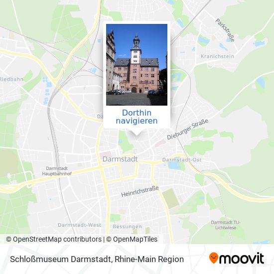 Schloßmuseum Darmstadt Karte