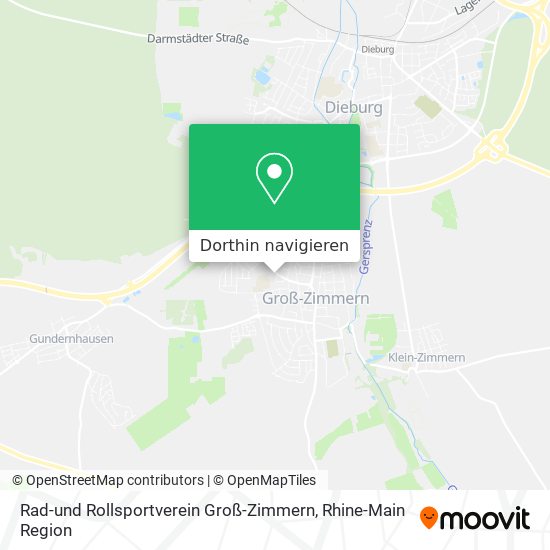Rad-und Rollsportverein Groß-Zimmern Karte