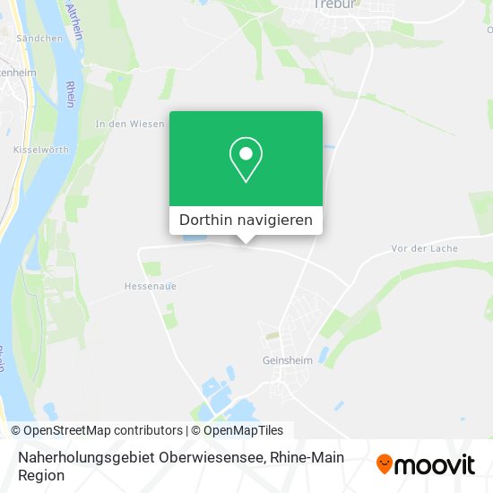 Naherholungsgebiet Oberwiesensee Karte