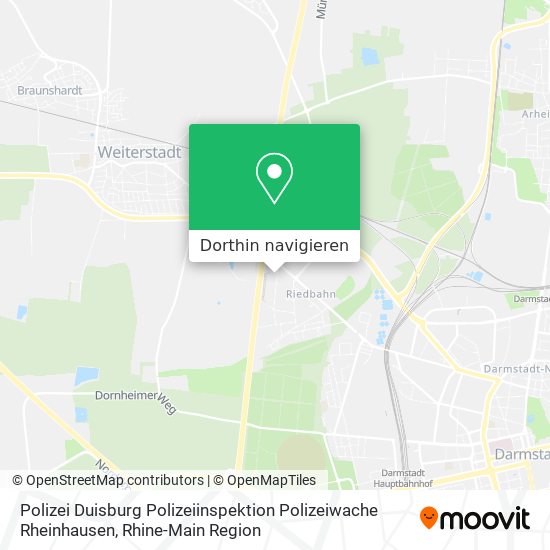 Polizei Duisburg Polizeiinspektion Polizeiwache Rheinhausen Karte