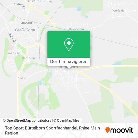 Top Sport Büttelborn Sportfachhandel Karte