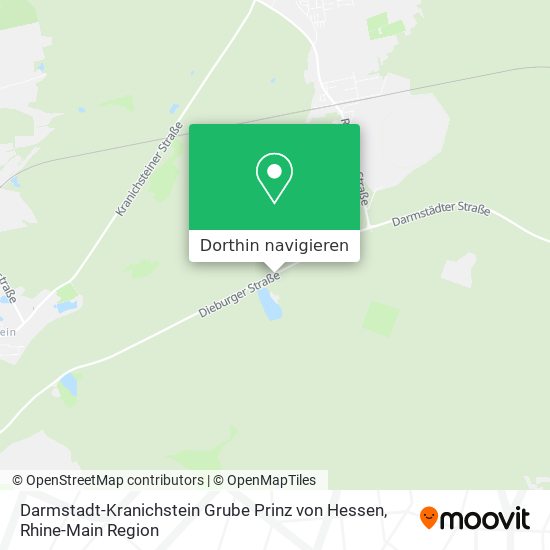 Darmstadt-Kranichstein Grube Prinz von Hessen Karte