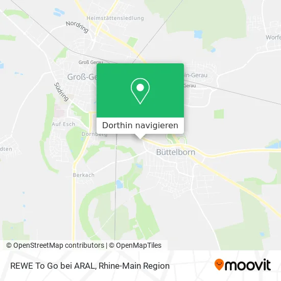 REWE To Go bei ARAL Karte