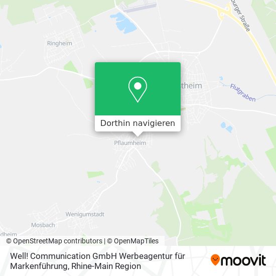 Well! Communication GmbH Werbeagentur für Markenführung Karte