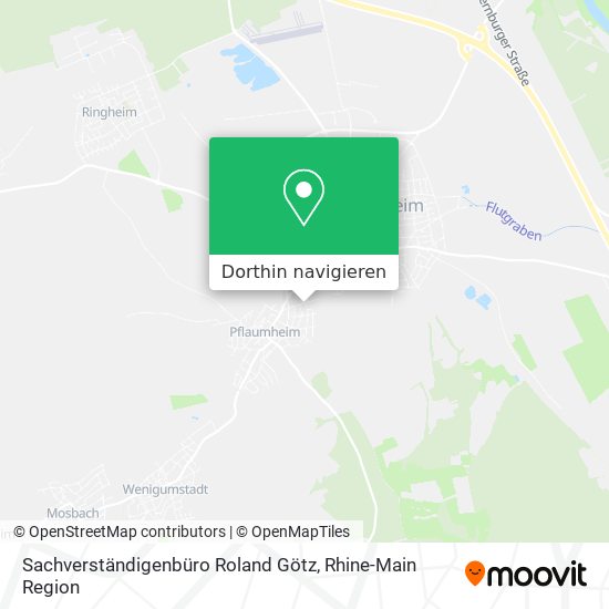 Sachverständigenbüro Roland Götz Karte