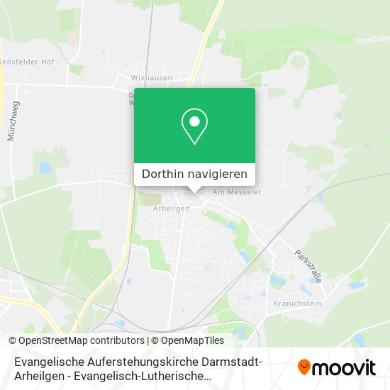 Evangelische Auferstehungskirche Darmstadt-Arheilgen - Evangelisch-Lutherische Auferstehungsgemeind Karte