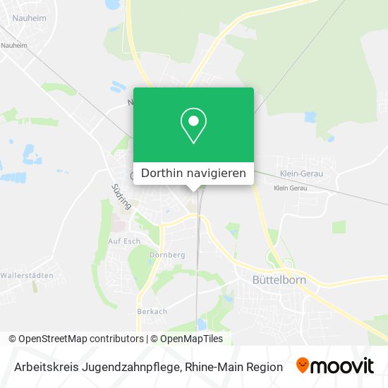 Arbeitskreis Jugendzahnpflege Karte