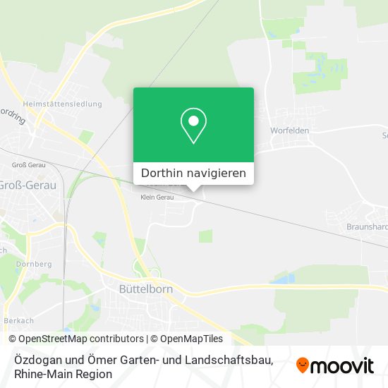 Özdogan und Ömer Garten- und Landschaftsbau Karte