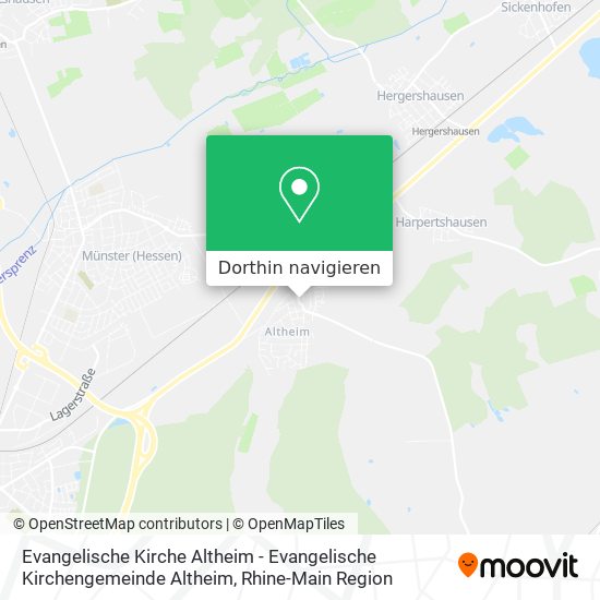 Evangelische Kirche Altheim - Evangelische Kirchengemeinde Altheim Karte