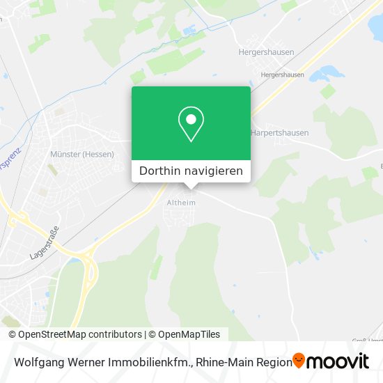 Wolfgang Werner Immobilienkfm. Karte