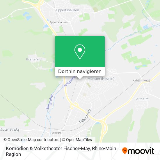 Komödien & Volkstheater Fischer-May Karte