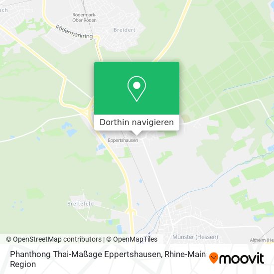 Phanthong Thai-Maßage Eppertshausen Karte