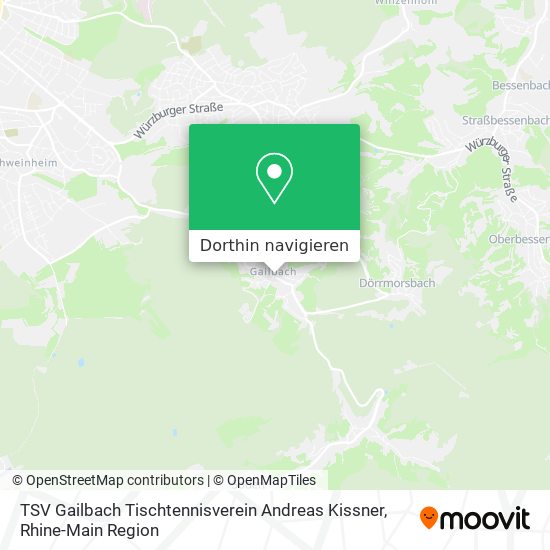 TSV Gailbach Tischtennisverein Andreas Kissner Karte