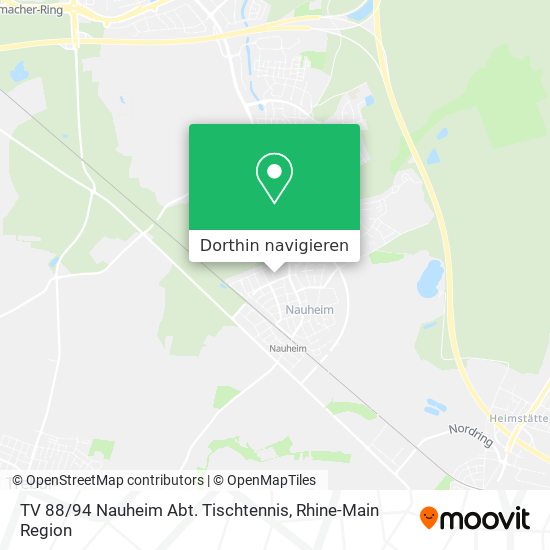TV 88 / 94 Nauheim Abt. Tischtennis Karte