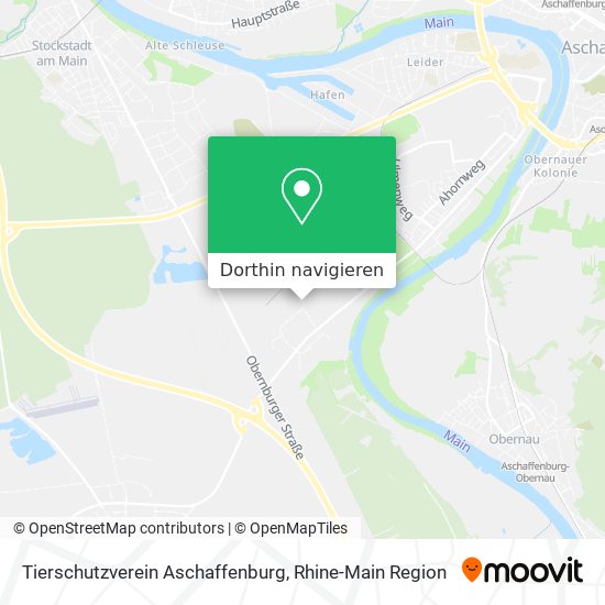 Tierschutzverein Aschaffenburg Karte