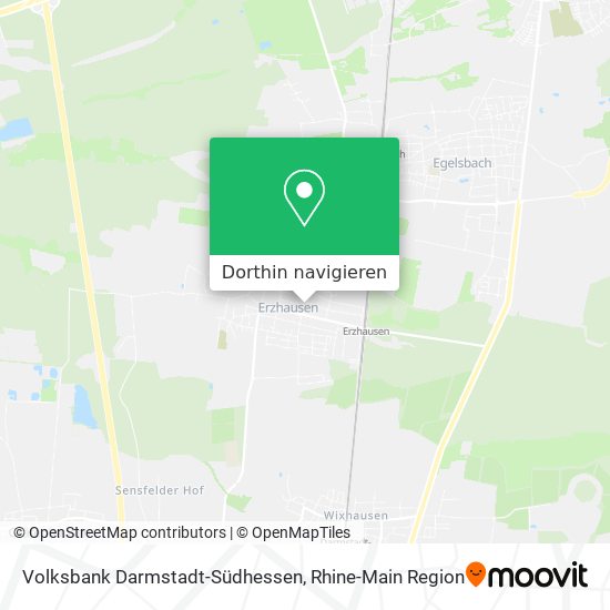 Volksbank Darmstadt-Südhessen Karte