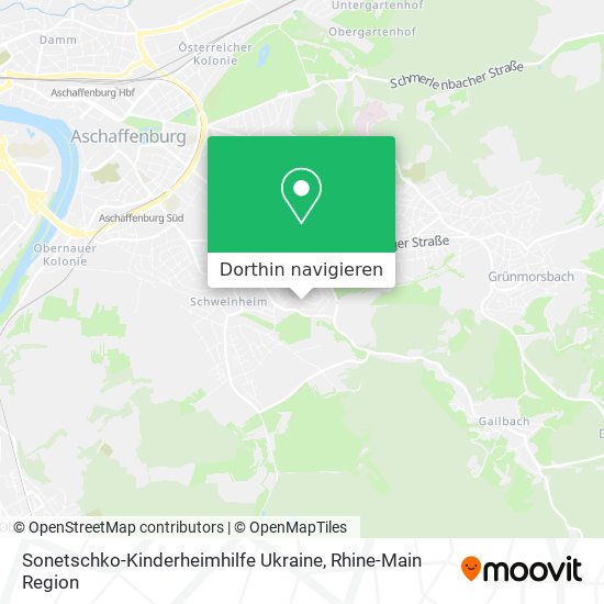 Sonetschko-Kinderheimhilfe Ukraine Karte