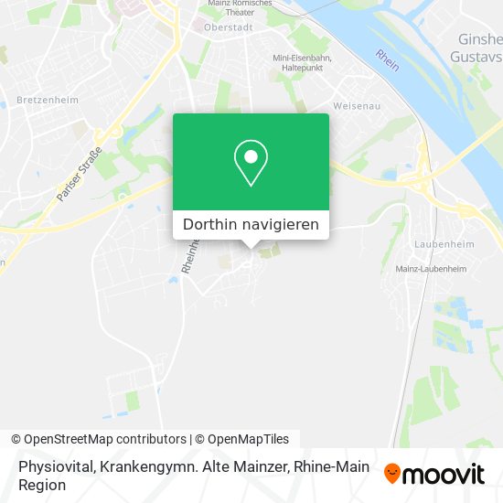 Physiovital, Krankengymn. Alte Mainzer Karte