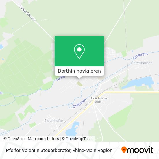 Pfeifer Valentin Steuerberater Karte
