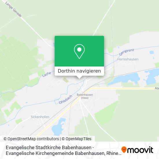 Evangelische Stadtkirche Babenhausen - Evangelische Kirchengemeinde Babenhausen Karte