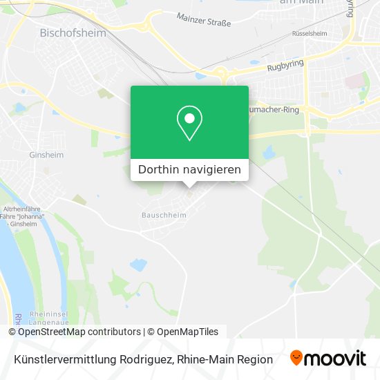 Künstlervermittlung Rodriguez Karte