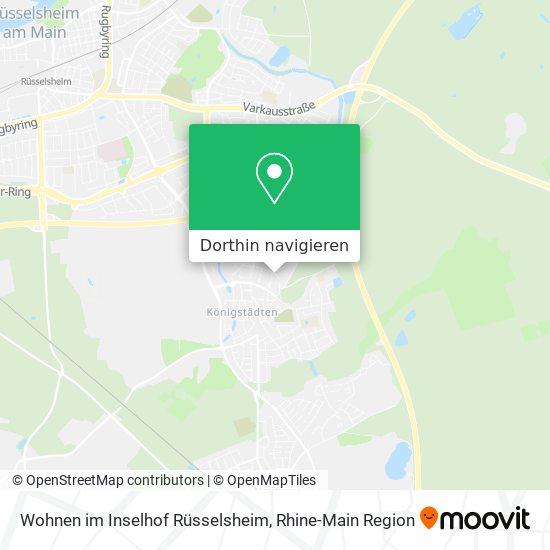 Wohnen im Inselhof Rüsselsheim Karte
