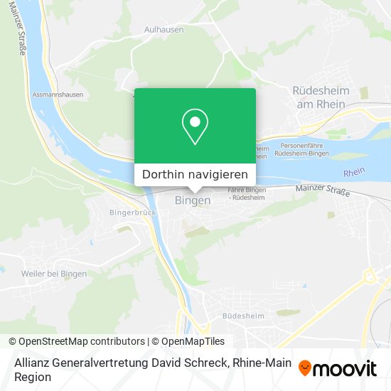 Allianz Generalvertretung David Schreck Karte