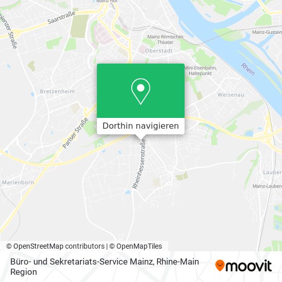 Büro- und Sekretariats-Service Mainz Karte