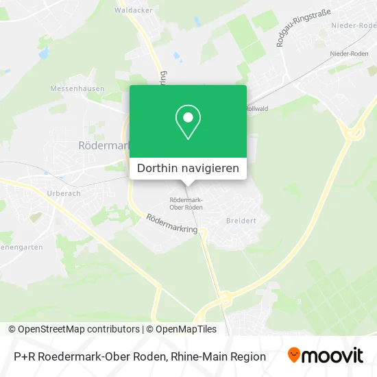 P+R Roedermark-Ober Roden Karte