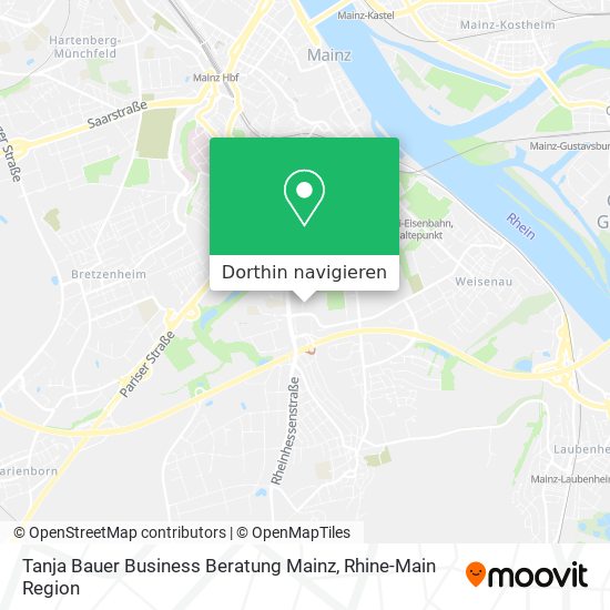 Tanja Bauer Business Beratung Mainz Karte