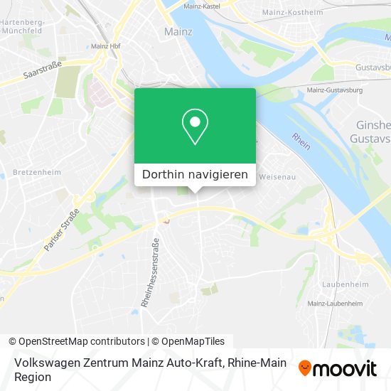 Volkswagen Zentrum Mainz Auto-Kraft Karte