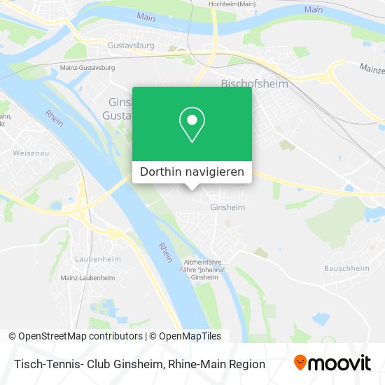 Tisch-Tennis- Club Ginsheim Karte