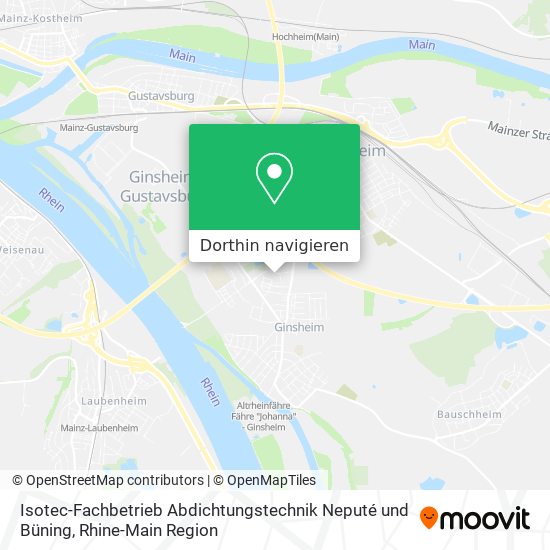 Isotec-Fachbetrieb Abdichtungstechnik Neputé und Büning Karte