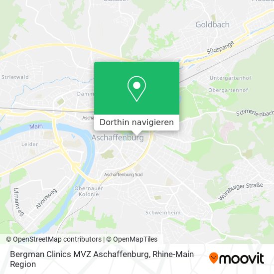 Bergman Clinics MVZ Aschaffenburg Karte