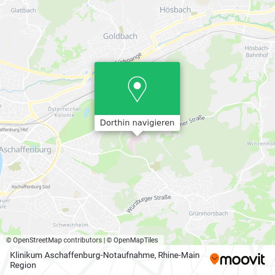 Klinikum Aschaffenburg-Notaufnahme Karte