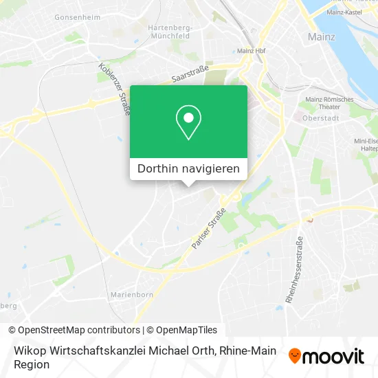 Wikop Wirtschaftskanzlei Michael Orth Karte