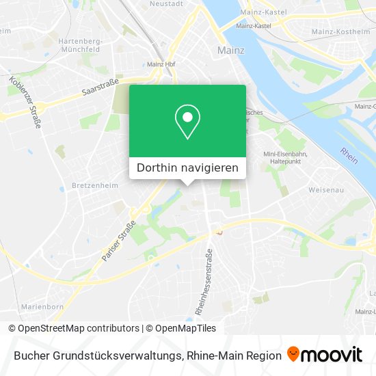 Bucher Grundstücksverwaltungs Karte