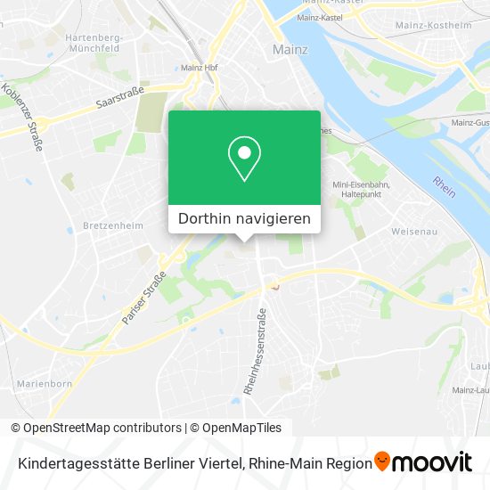 Kindertagesstätte Berliner Viertel Karte