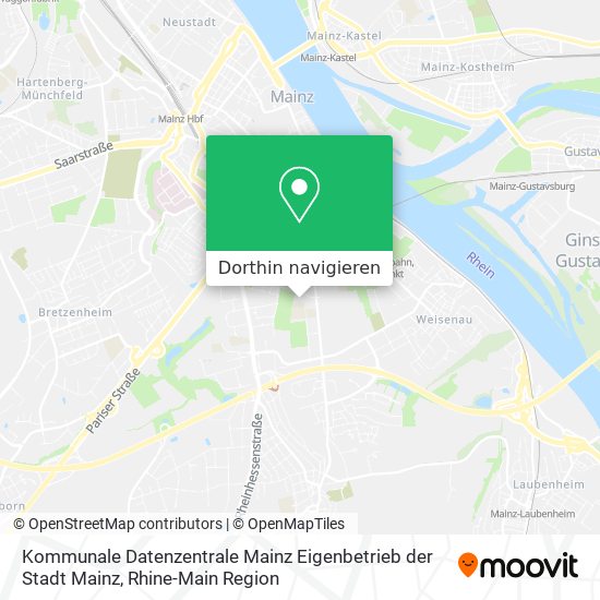 Kommunale Datenzentrale Mainz Eigenbetrieb der Stadt Mainz Karte