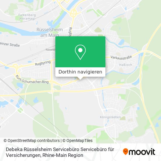 Debeka Rüsselsheim Servicebüro Servicebüro für Versicherungen Karte