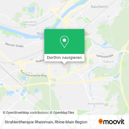 Strahlentherapie Rheinmain Karte