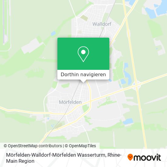 Mörfelden-Walldorf-Mörfelden Wasserturm Karte