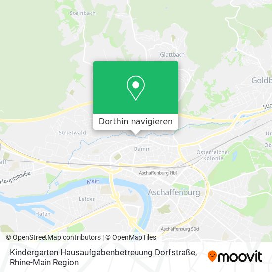 Kindergarten Hausaufgabenbetreuung Dorfstraße Karte