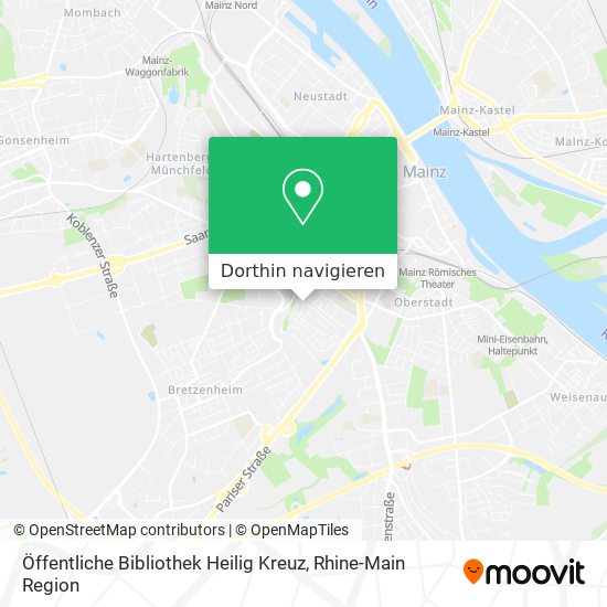 Öffentliche Bibliothek Heilig Kreuz Karte